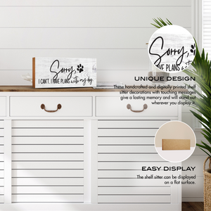 Wooden Shelf Decor and Tabletop Signs with Pet Verses - Plans With My Dog