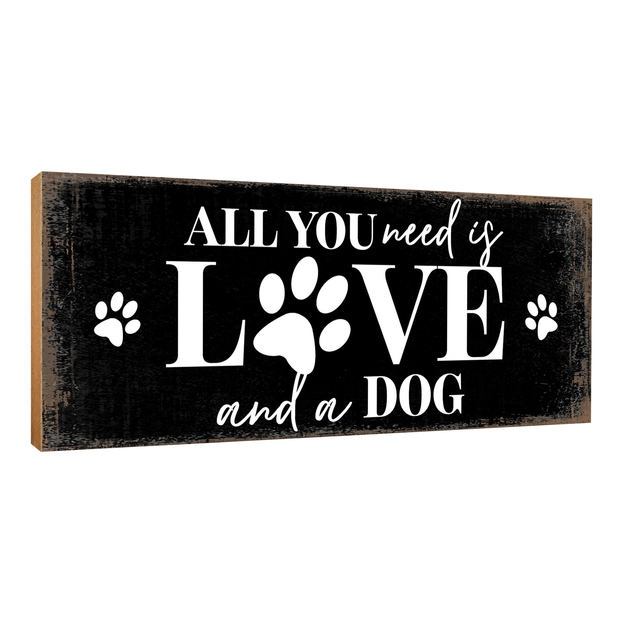 Wooden Shelf Decor and Tabletop Signs with Pet Verses - All You Need