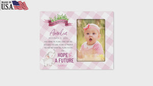 Personalized Baby Dedication Photo Frame - Hope & Future