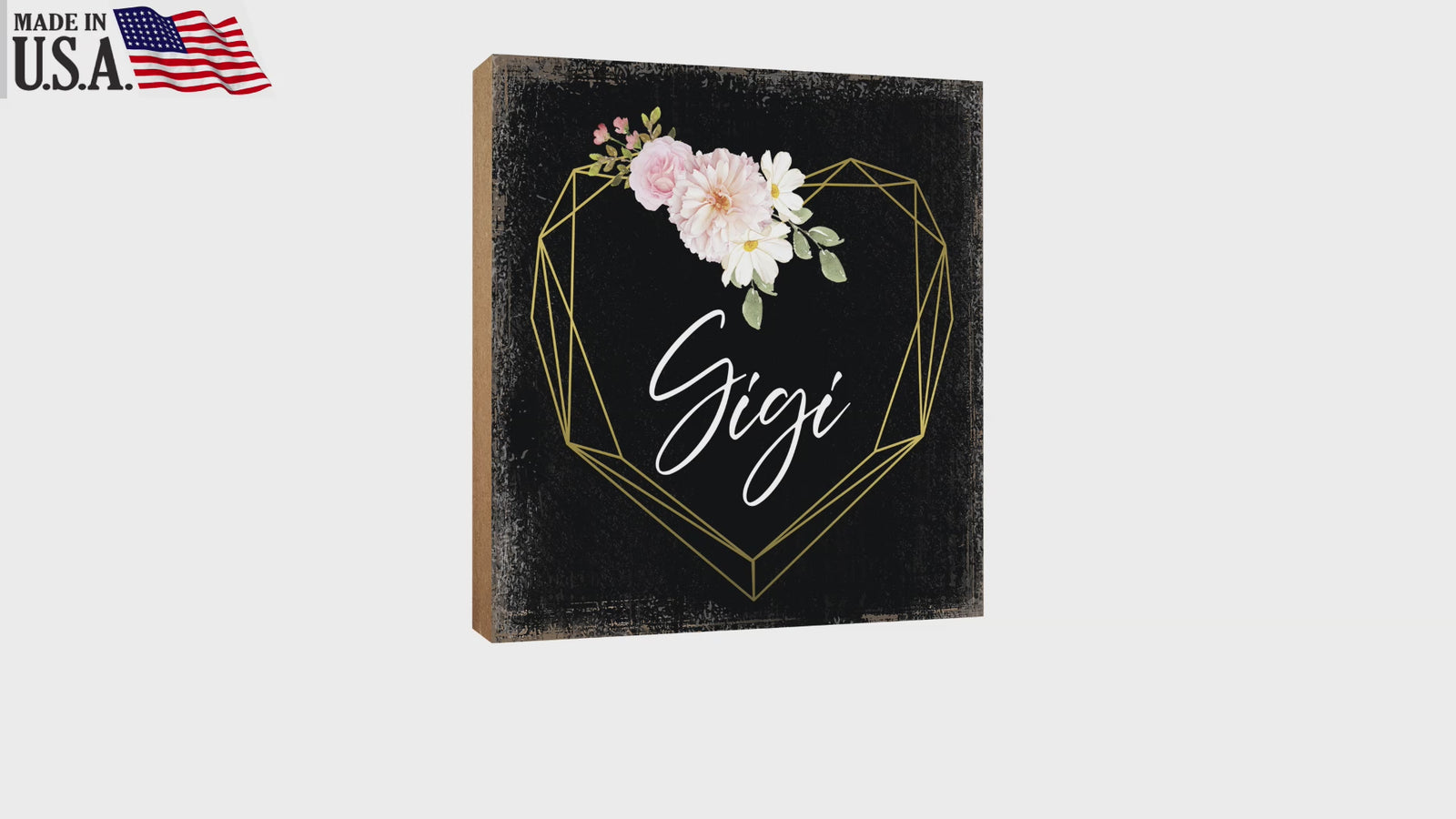 LifeSong Milestones Handcrafted Wooden Shelf Decor - Unique Mother's Day Gift for Grandmother