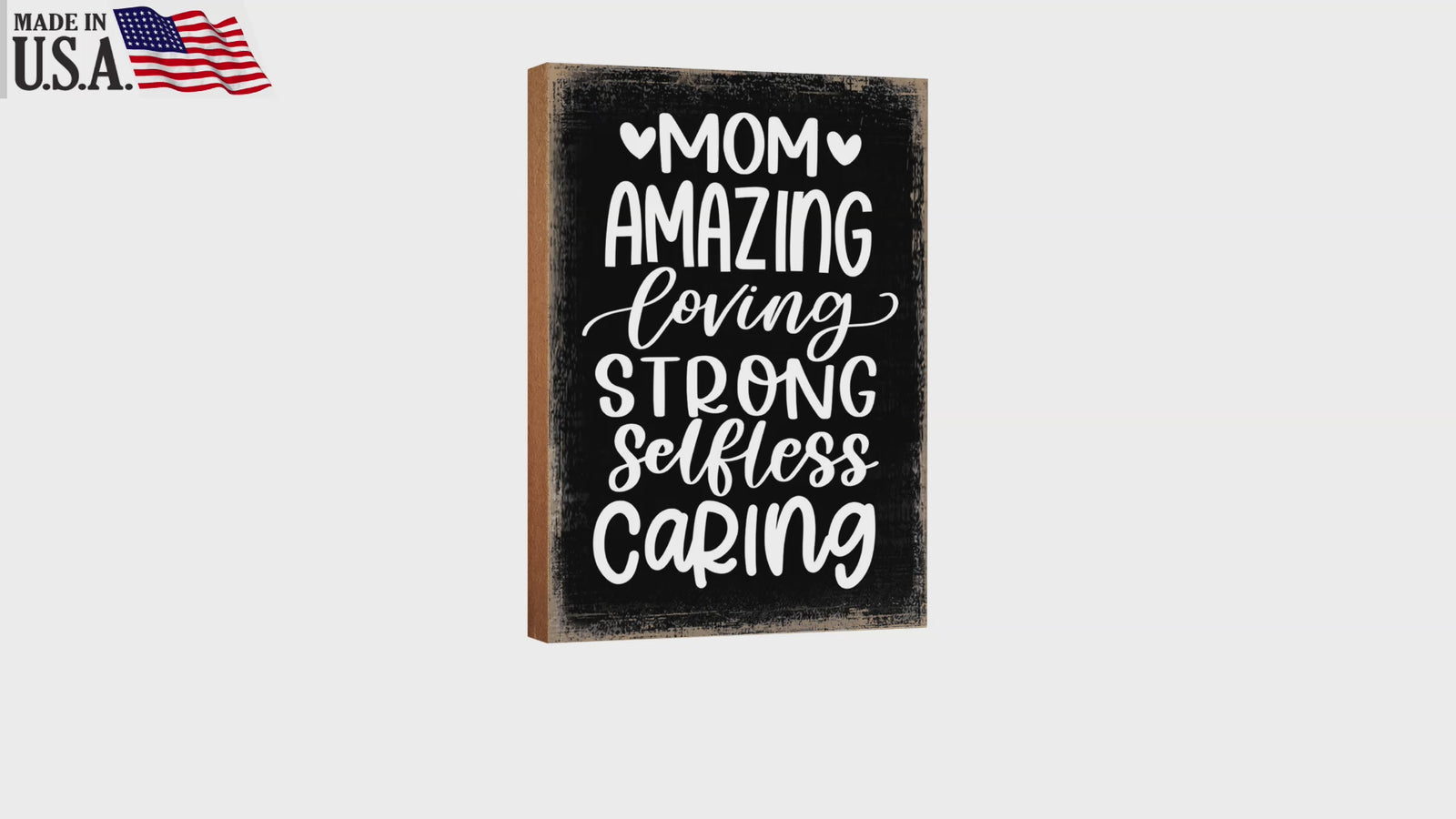 Wooden Shelf and Tabletop Home Decor Gift for Mother’s Day