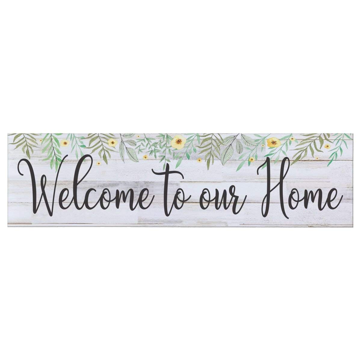 Welcome To Our Home Floral Wall Sign Plaque