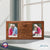 Custom Wooden Memorial Double Picture Frame holds 2-4x6 photo - In Your Heart