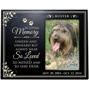 Pet Memorial Picture Frame - In Loving Memory