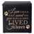 Black Pet Memorial 3.5x3.5 Keepsake Urn with phrase "If Love could Have Saved You"