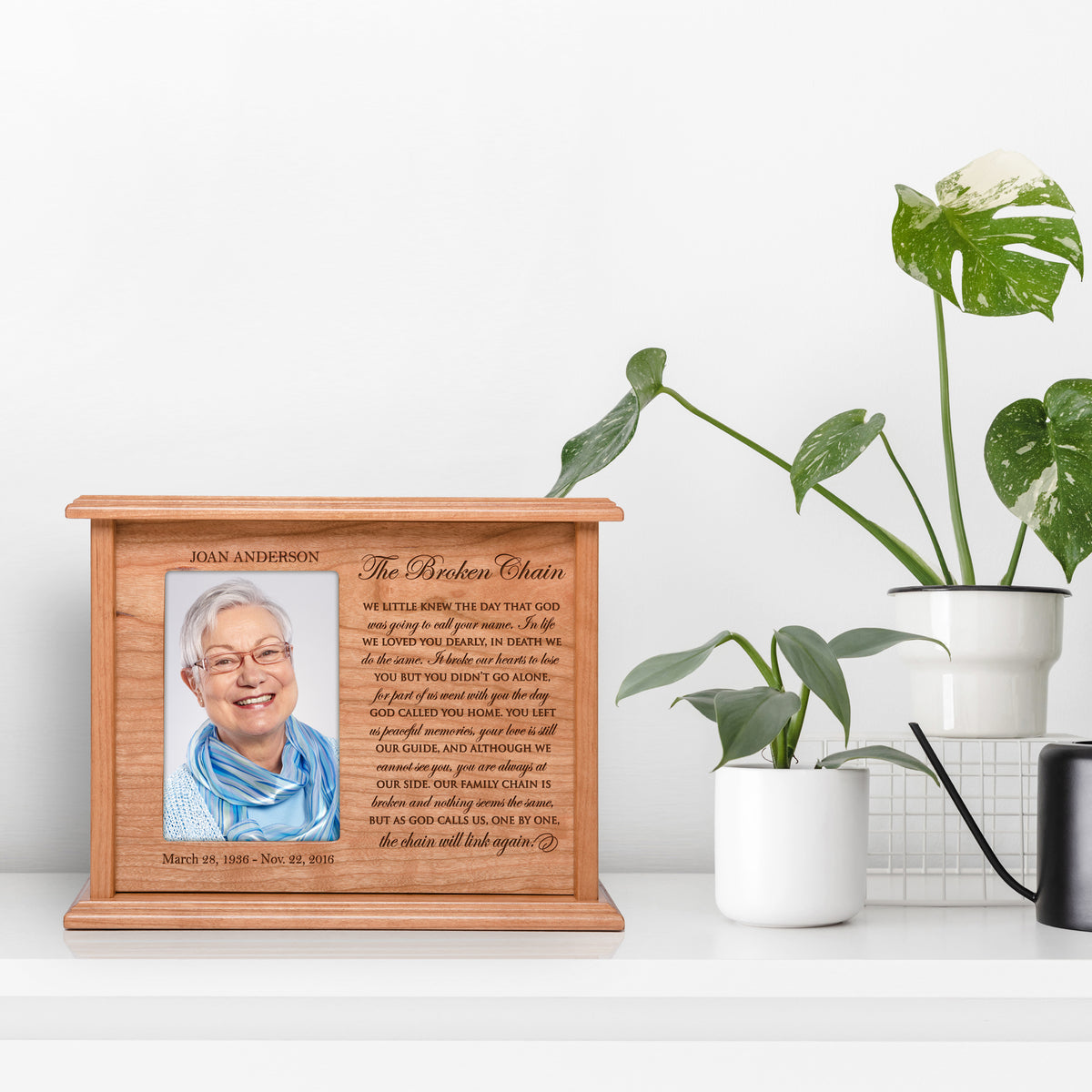 Engraved Funeral Cremation Urn for Human Ashes