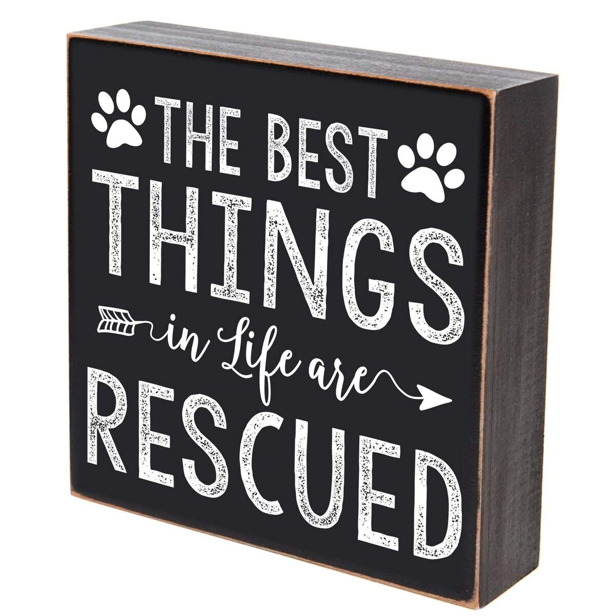 home sign shadow box decor rescued pet dog