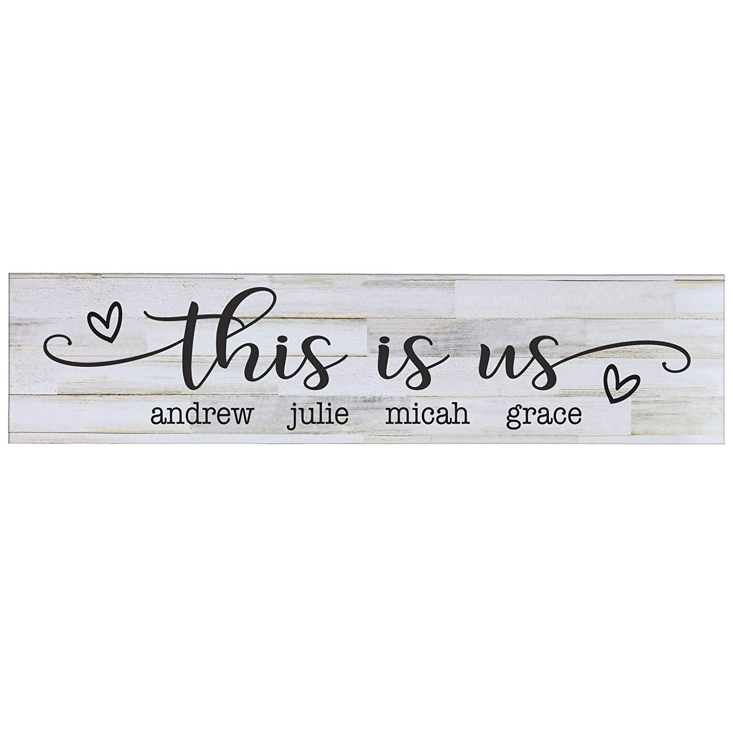 This is us Wooden Wall Sign Art Size 10 x 40