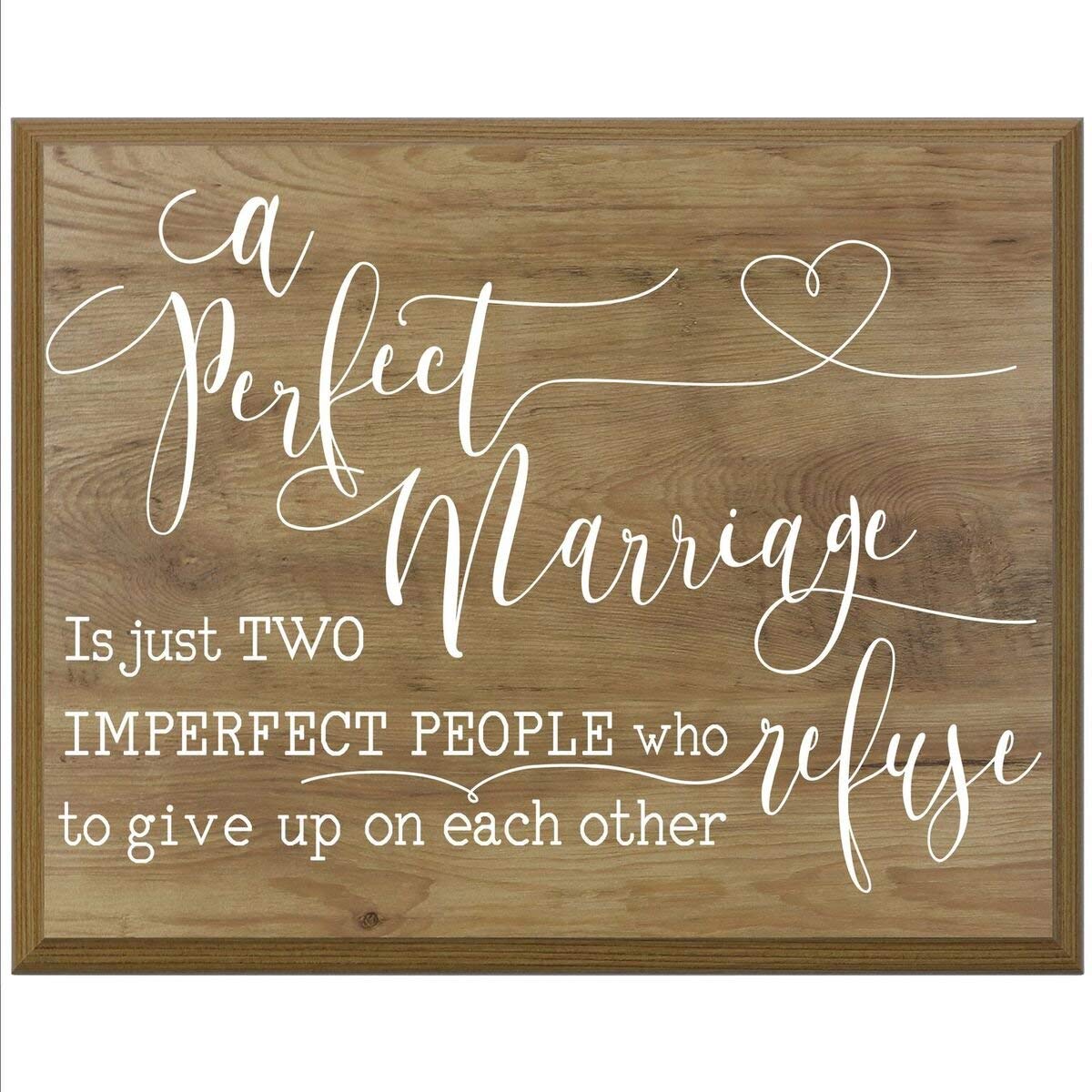 Wedding Wall Plaque - A Perfect Marriage