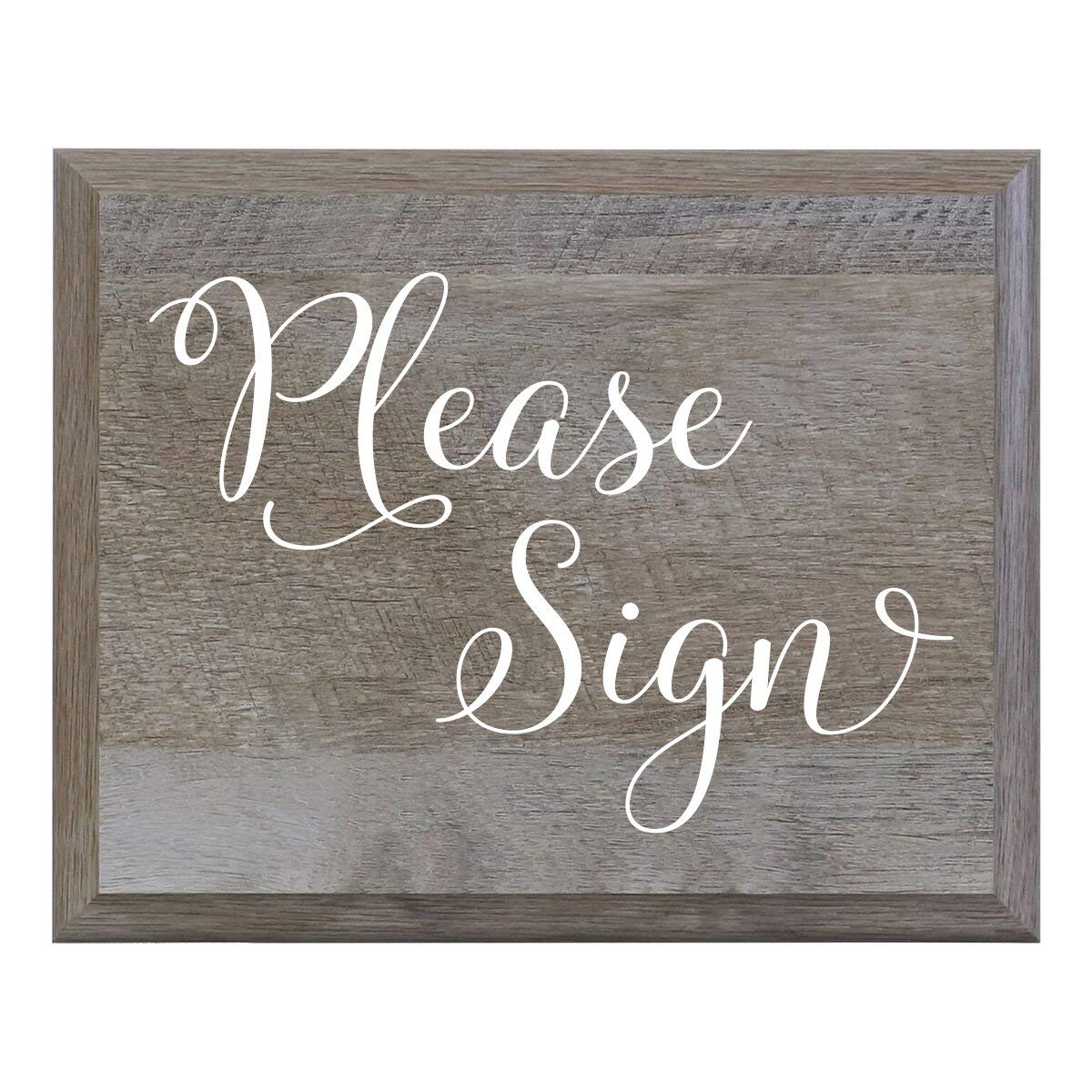 Please Sign Wooden Decorative Wedding Party sign