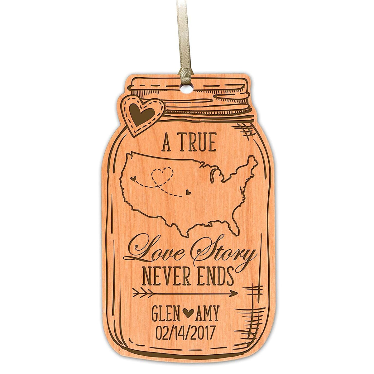 Wooden Anniversary Ornament