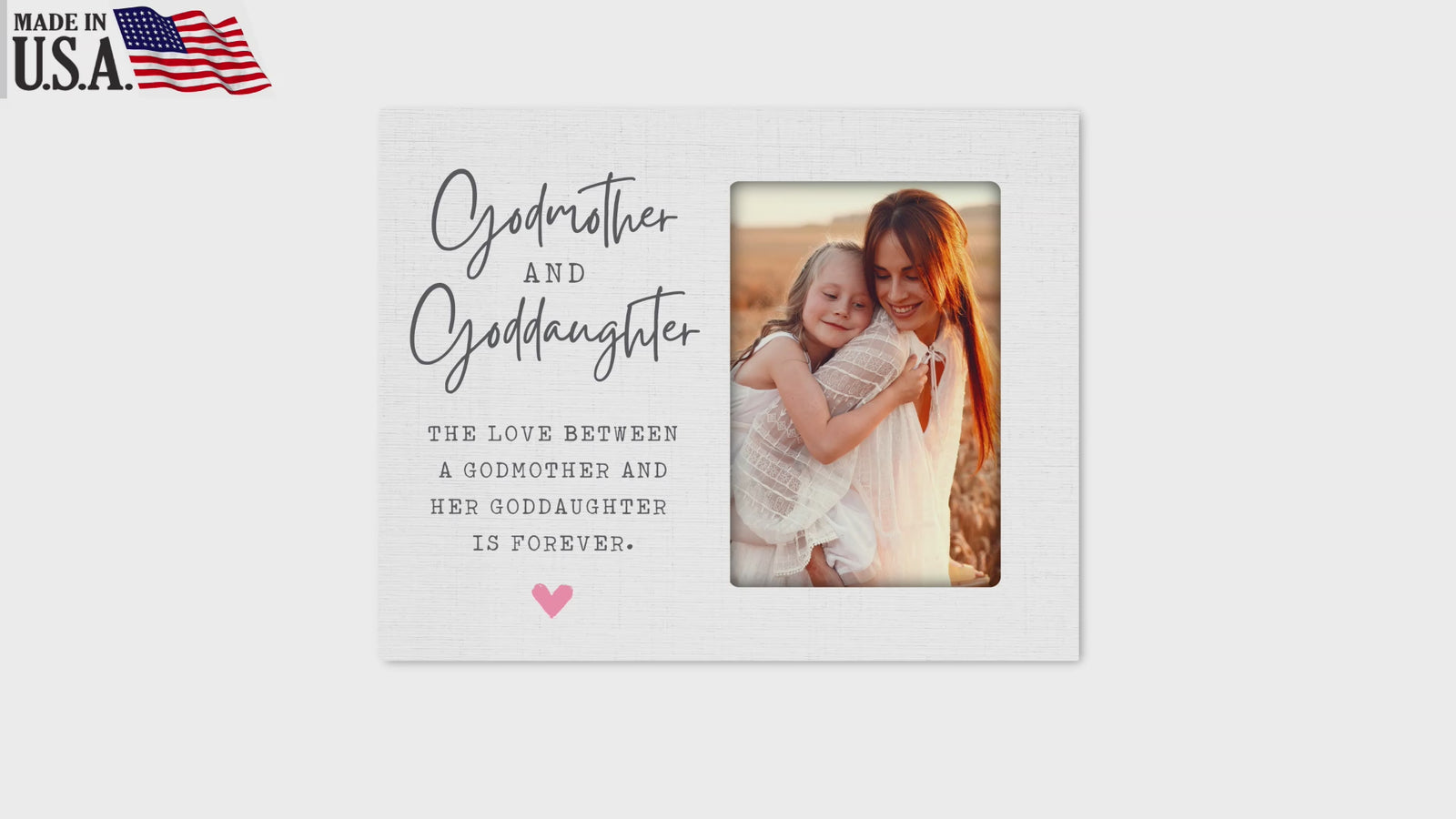 Wooden Picture Frame for Goddaughter