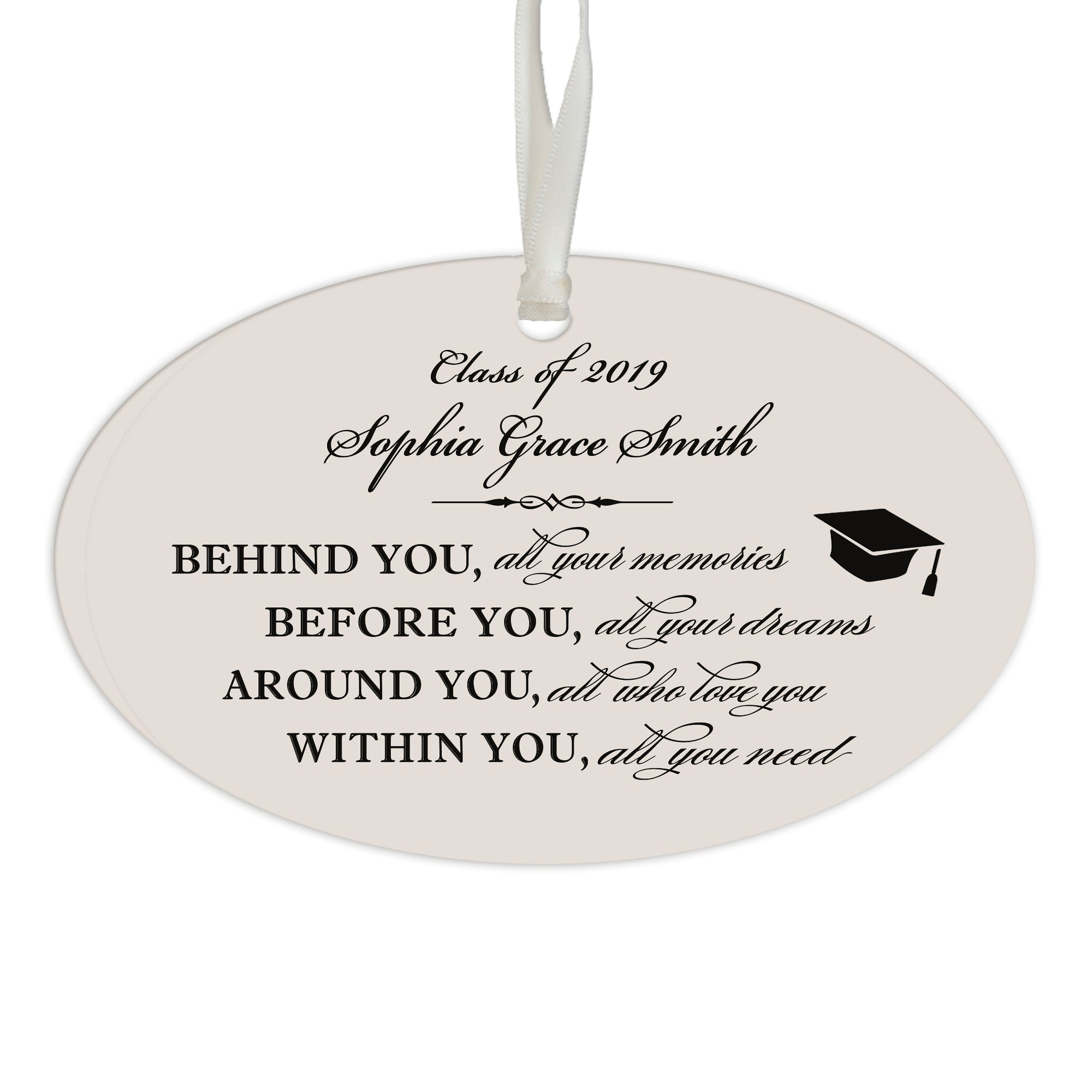 Personalized Graduation Ornament Gift for Graduate - Behind You