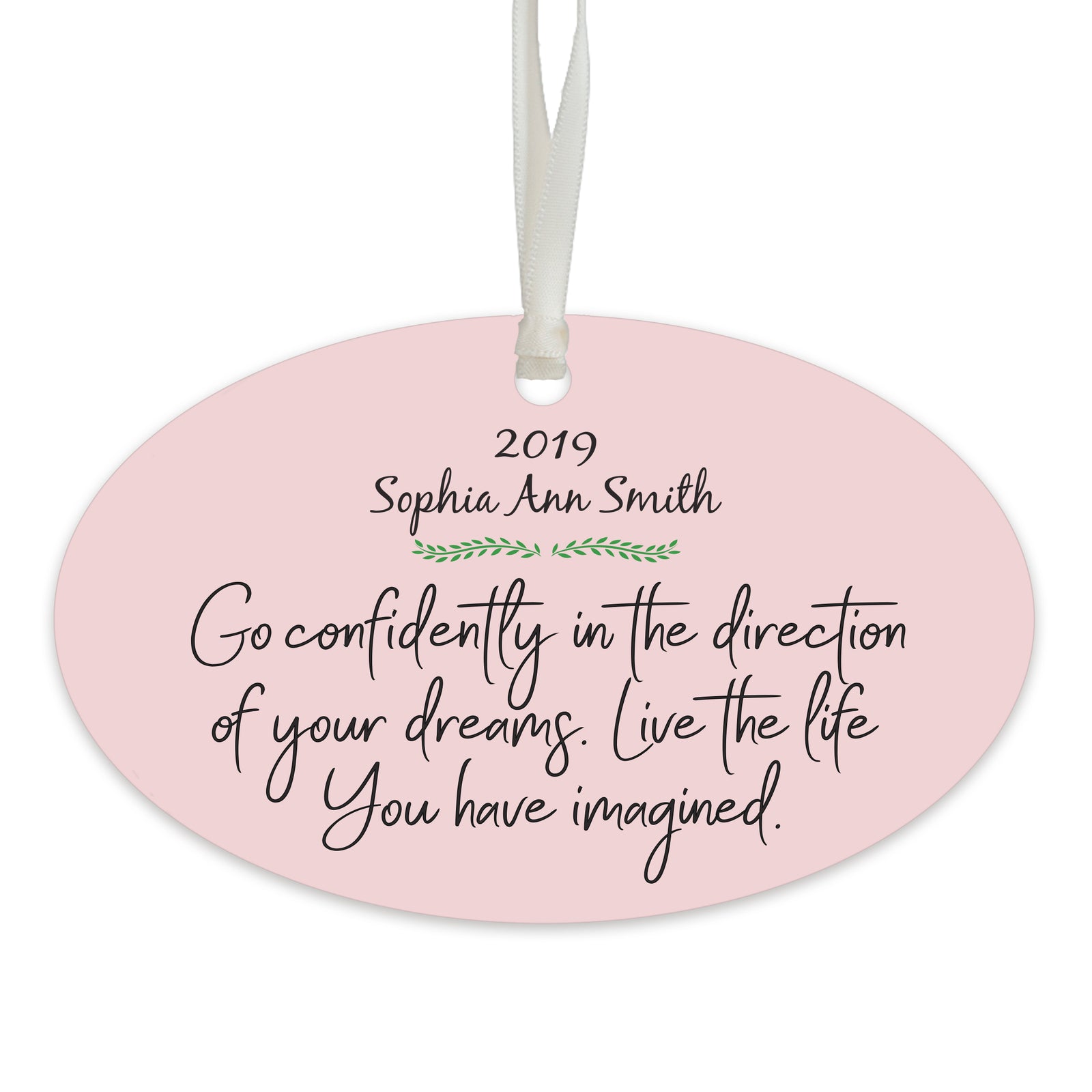 Personalized Graduation Ornament Gift for Graduate - Go Confidently