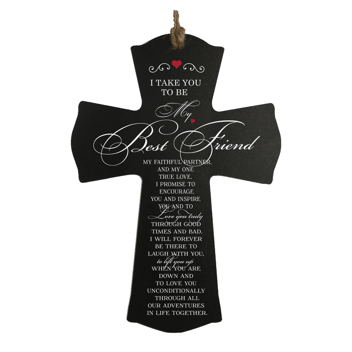 LifeSong Milestones Wedding Anniversary Gift for Husband Wife - New Couple Home Wall Cross For Wedding Day Celebration - 8.5” x 11”