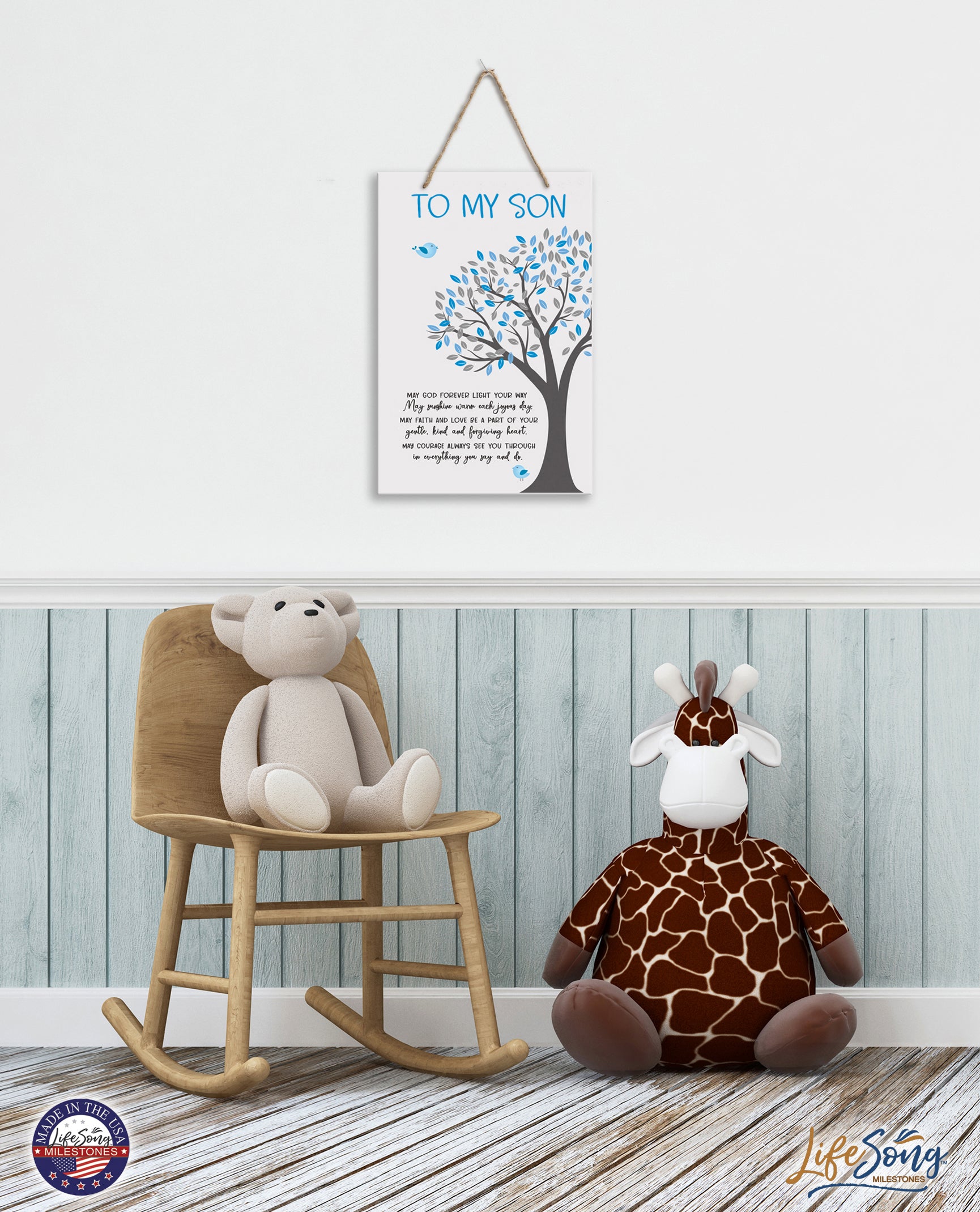 Children Wall Decor Sign - Birthday Wishes - May God