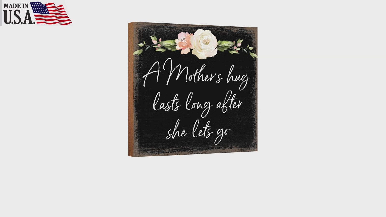 LifeSong Milestones Wooden Shelf Decor and Tabletop Signs Gift for Mother’s Day