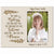 Personalized Baptized Photo Frame - The Lord Bless ivory