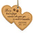 Pet Memorial Wooden Double Heart Ornament - It's So Hard To Forget