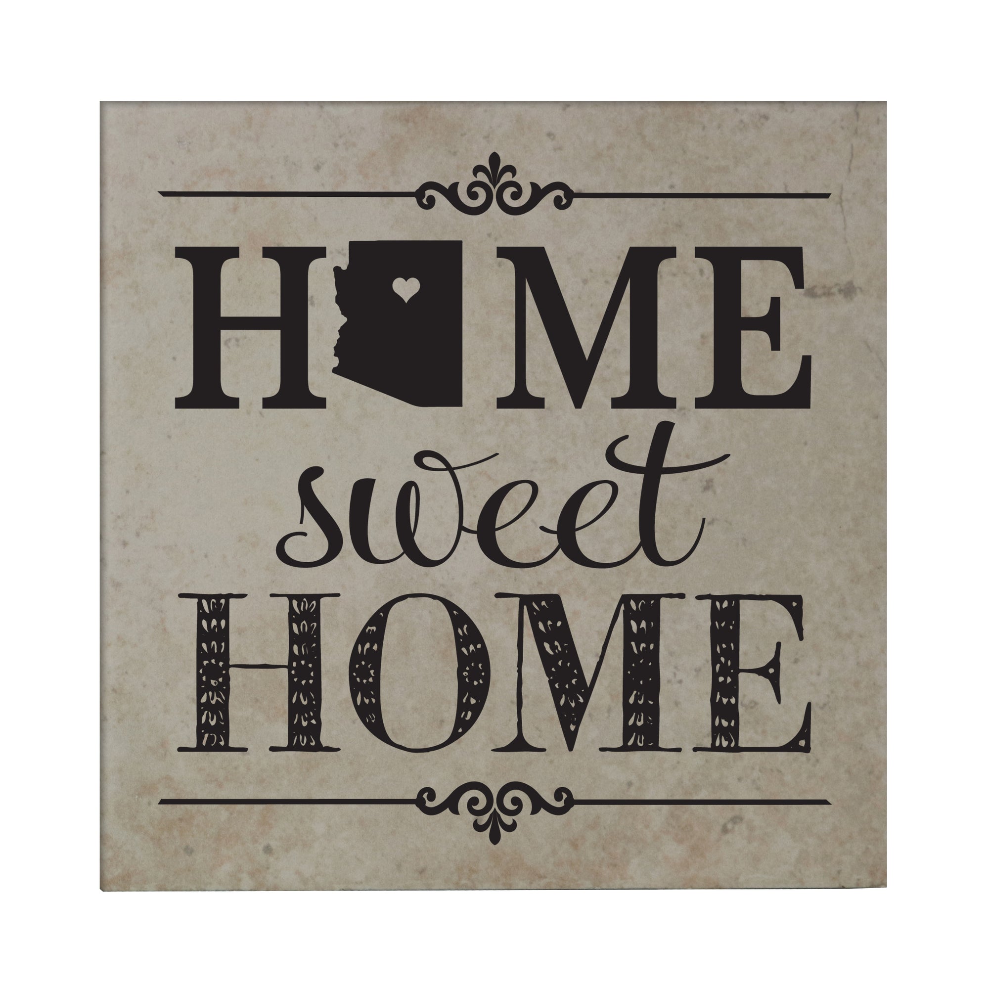 Lifesong Milestones Home State Tile Trivets for Hot Dishes, Pots, and Pans - Family Established Housewarming Gift - Extra Thick 5.75” x 5.75”