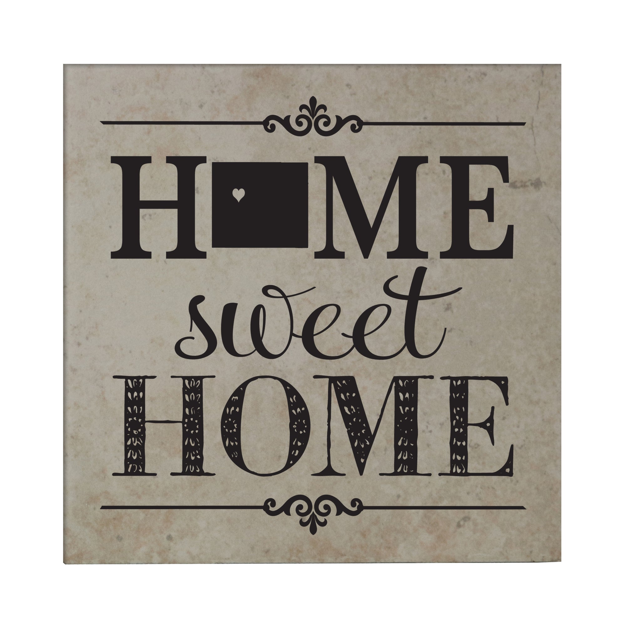 Lifesong Milestones Home State Tile Trivets for Hot Dishes, Pots, and Pans - Family Established Housewarming Gift - Extra Thick 5.75” x 5.75”
