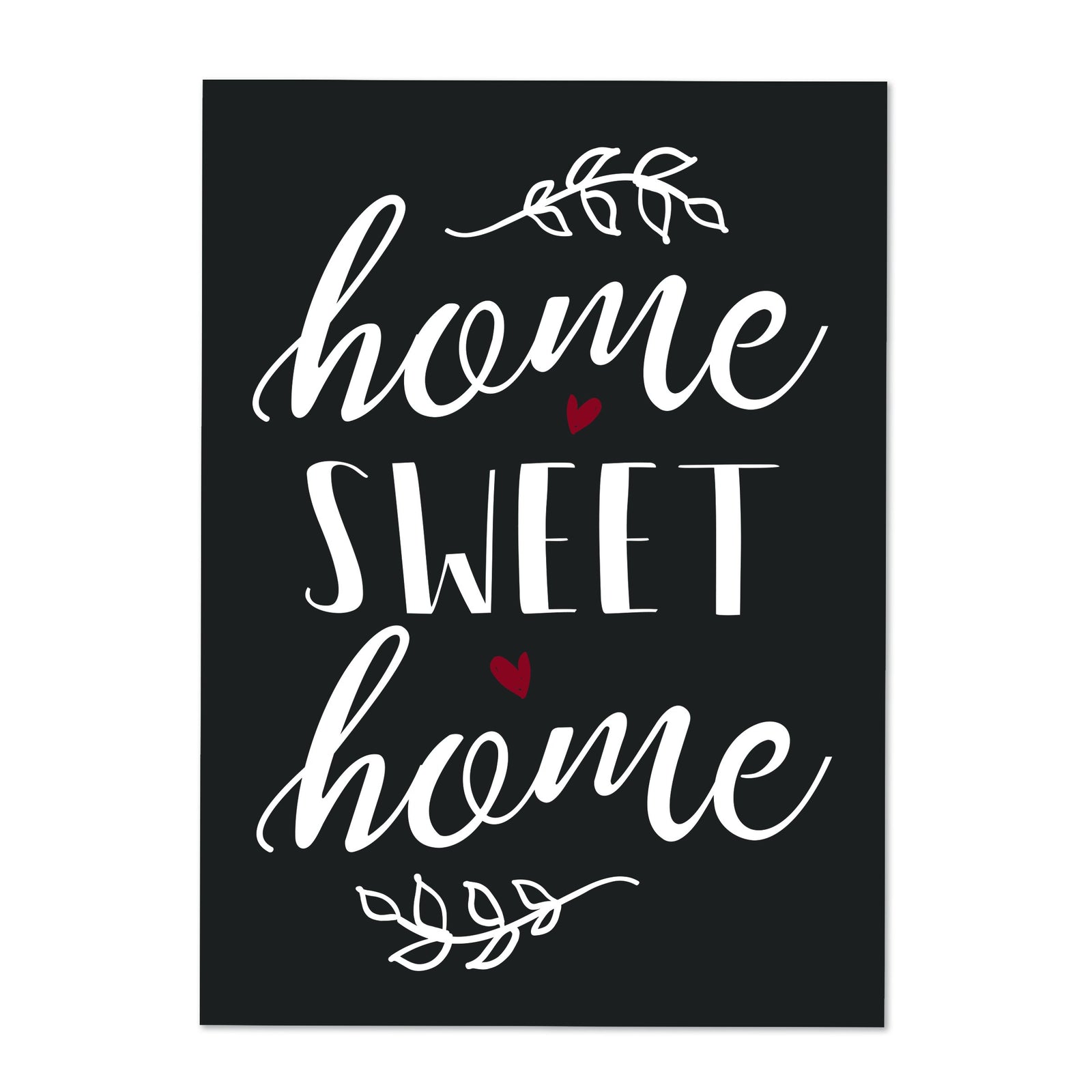 LifeSong Milestones Home Sign Wall Decorations for Living Room - Home Wall Art - Wooden Plaque Sign Gift 6“ x 8” Home Sweet Home Black