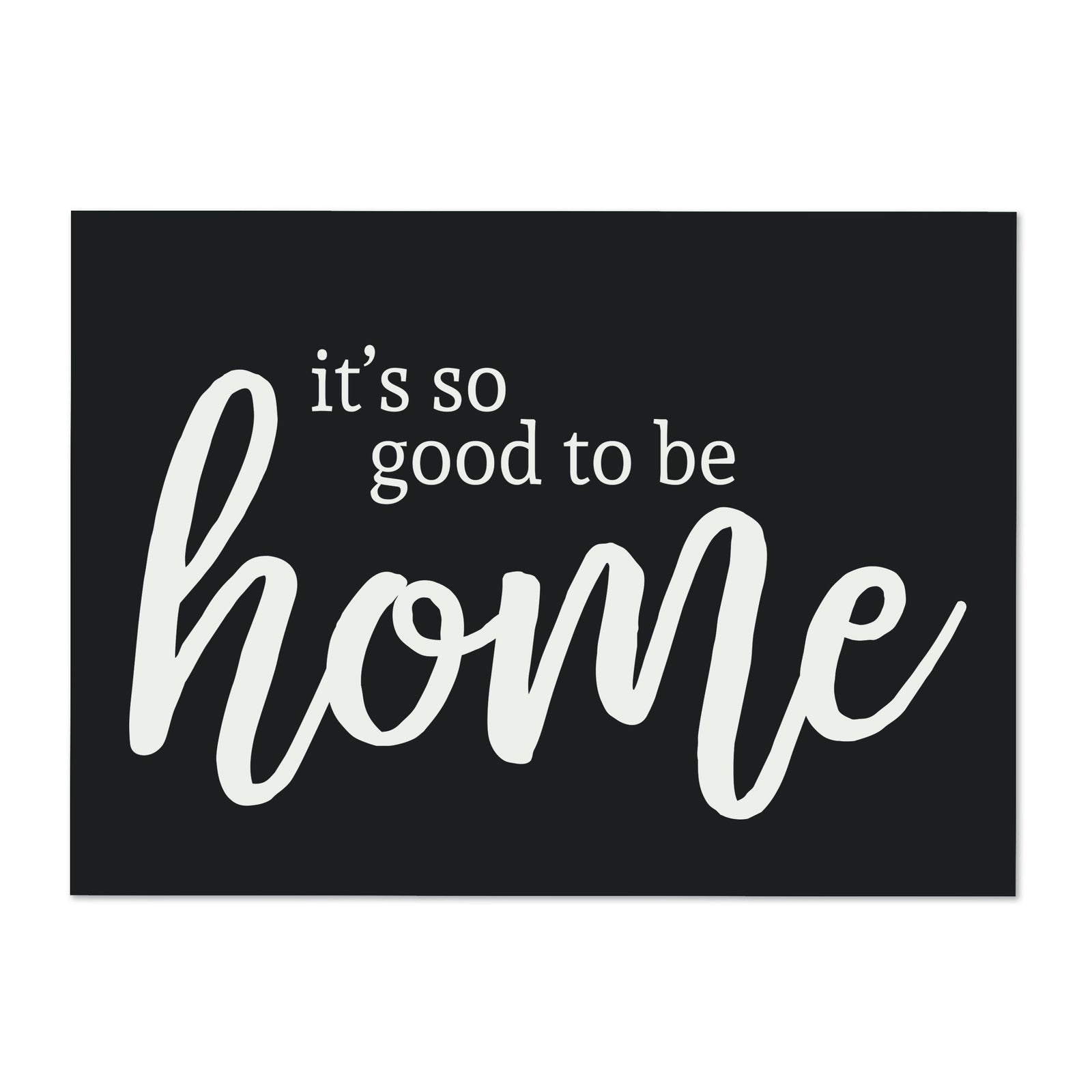 LifeSong Milestones Home Sign Wall Decorations for Living Room - Home Wall Art - Wooden Plaque Sign Gift 6“ x 8” Its So Good Black