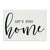 LifeSong Milestones Home Sign Wall Decorations for Living Room - Home Wall Art - Wooden Plaque Sign Gift 6“ x 8” Let's Stay Home White