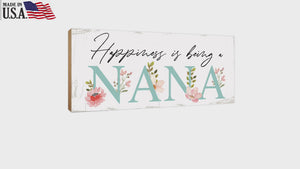 Modern Wooden Shelf Decor and Tabletop Signs for Grandmother