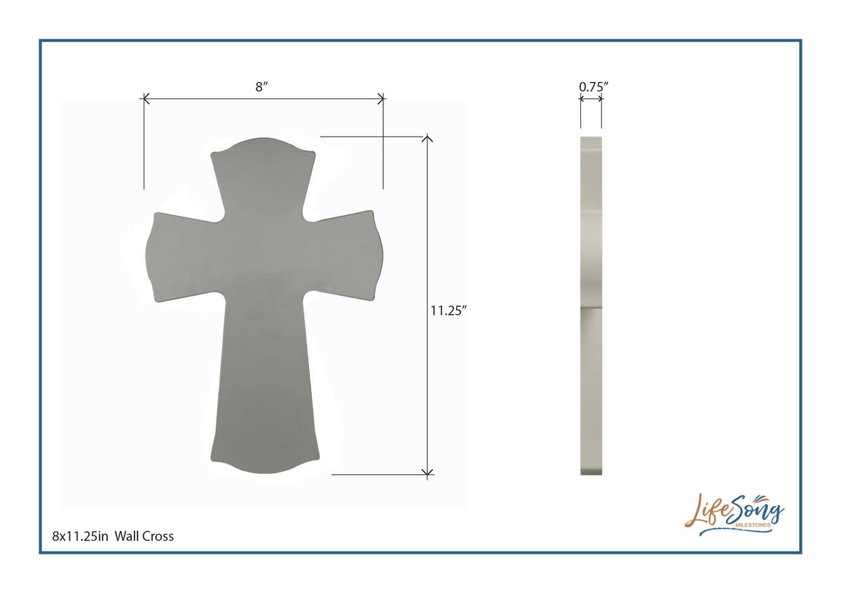 Custom Confirmation Wall Cross - For I Know The Plans - Jeremiah 29:11