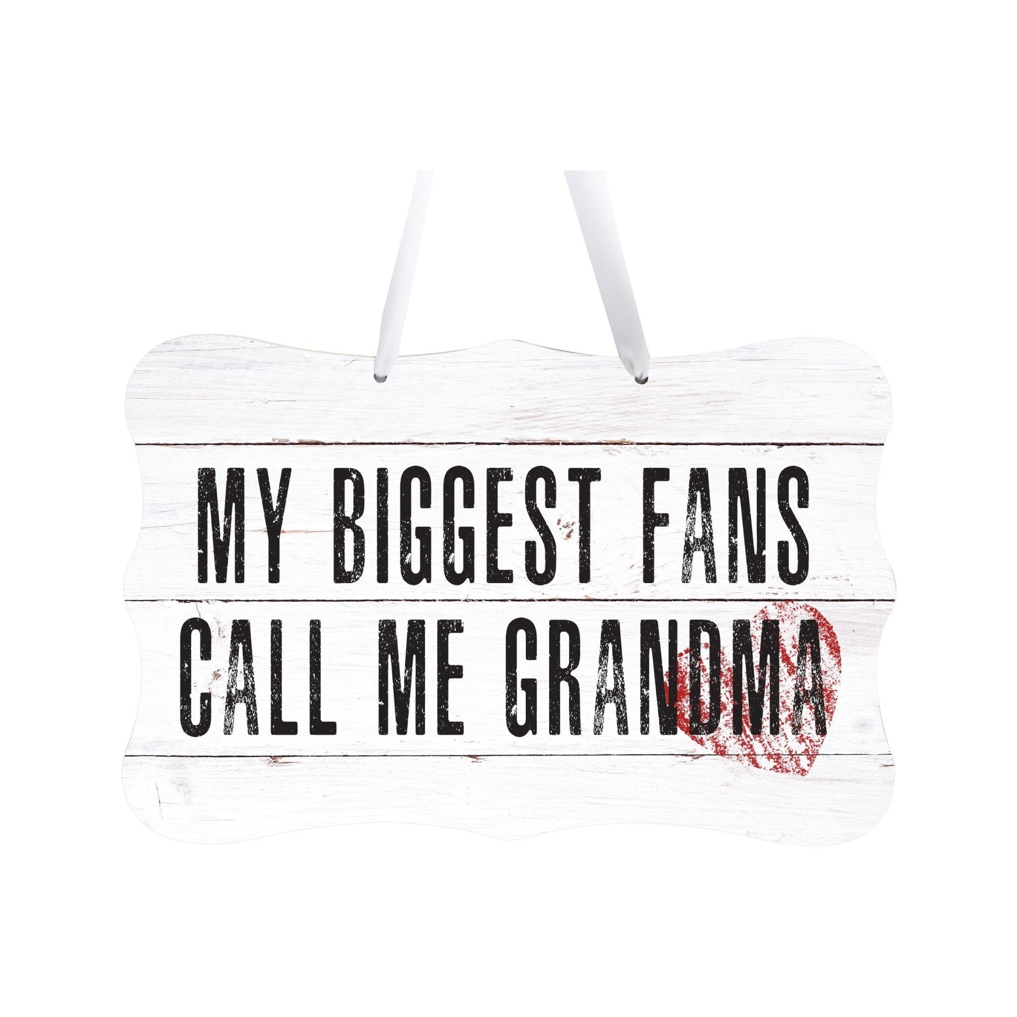 8x12 Rope Signs My Biggest Fans Call Me Grandma - LifeSong Milestones