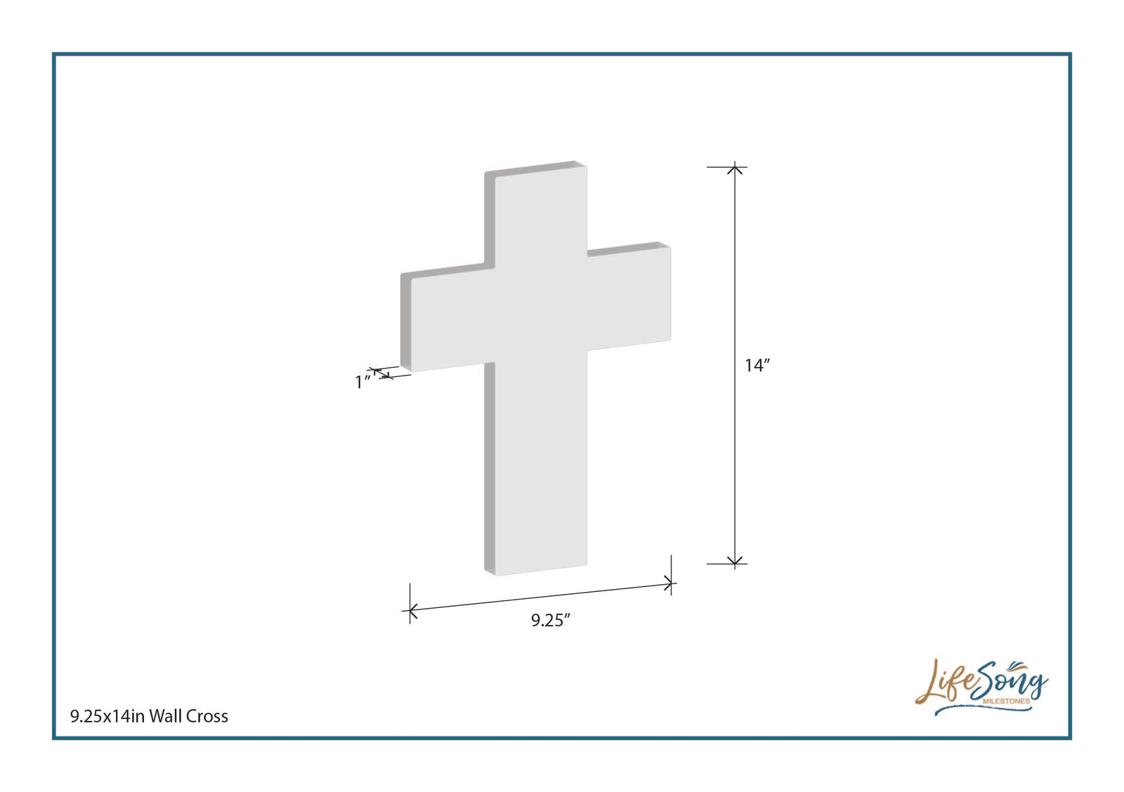 Custom Memorial Wall Cross - Because Someone We Love (Cardinal)