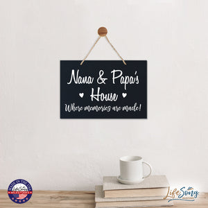 Grandparent Wall Hanging Sign Gift - Memories Are Made