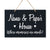 Personalized Grandparent Wall Hanging Sign Gift - Memories Are Made Nana and Papa Black