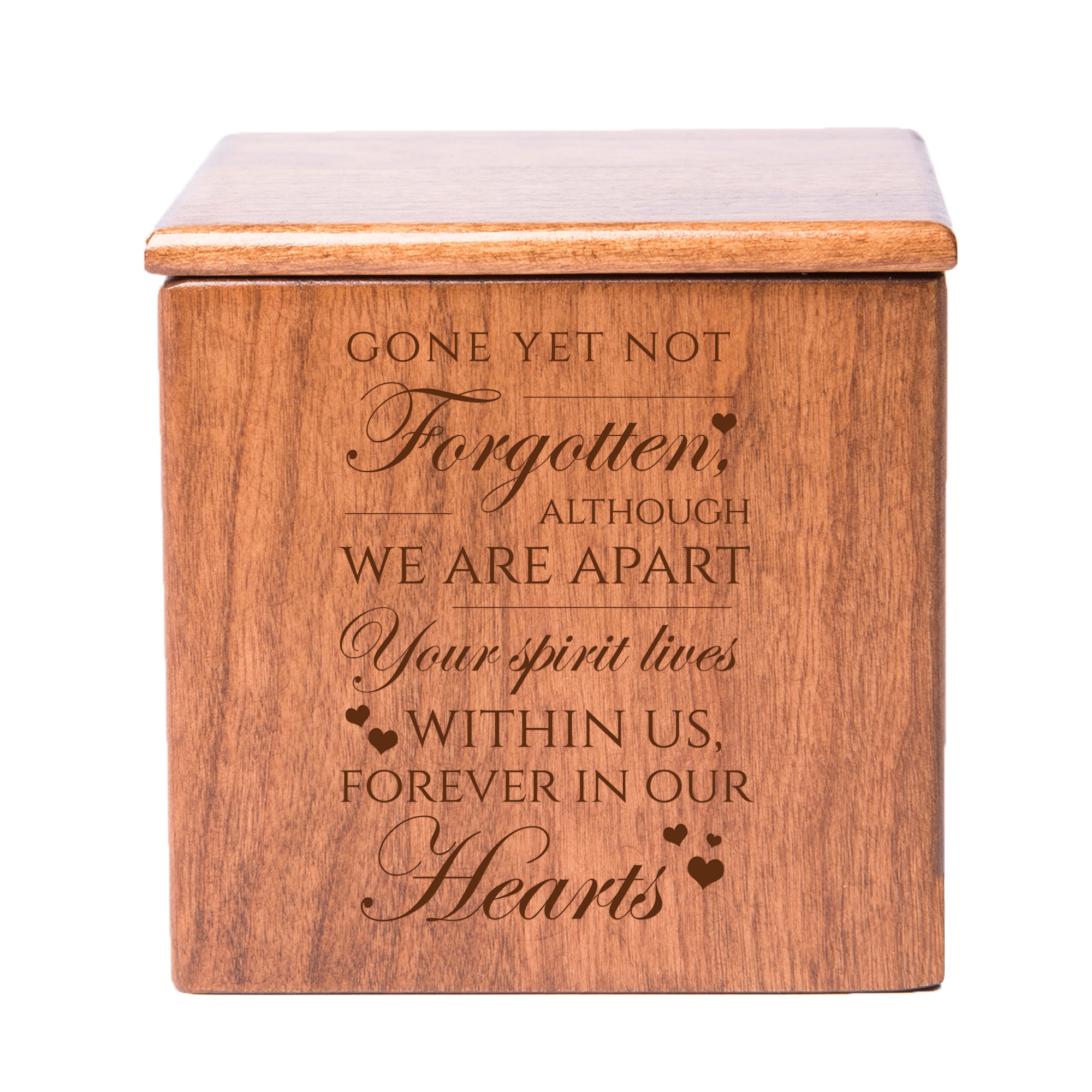 LifeSong Milestones Memorial Keepsake Box Bereavement Keepsake Box Loss of Loved One Sympathy Home Decor - 3.5” x 3.5” x 3.5”