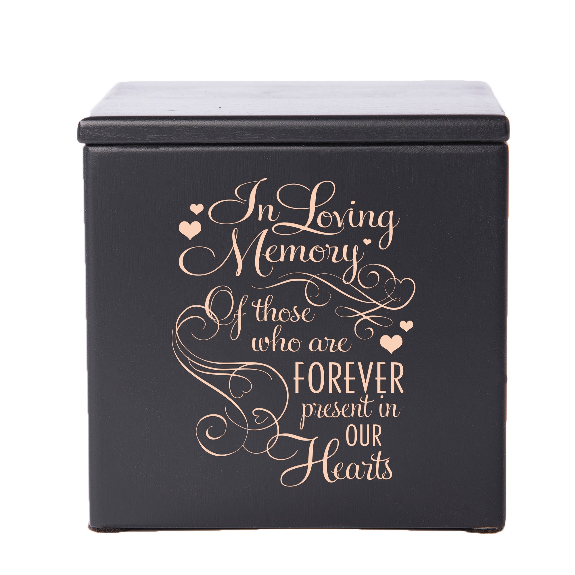 LifeSong Milestones Memorial Keepsake Box Bereavement Keepsake Box Loss of Loved One Sympathy Home Decor - 3.5” x 3.5” x 3.5”