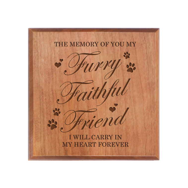 Pet Memorial Keepsake Urn Box for Dog or Cat - The Memory of You