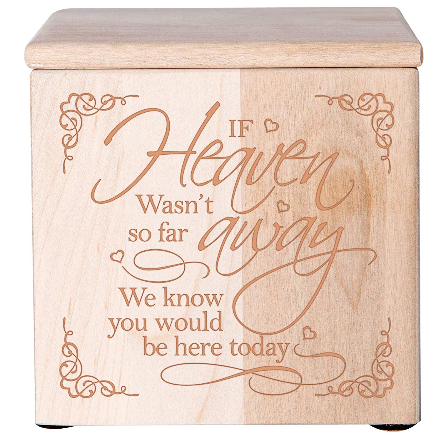Human Or Pet Cremation Urn - If Heaven Maple