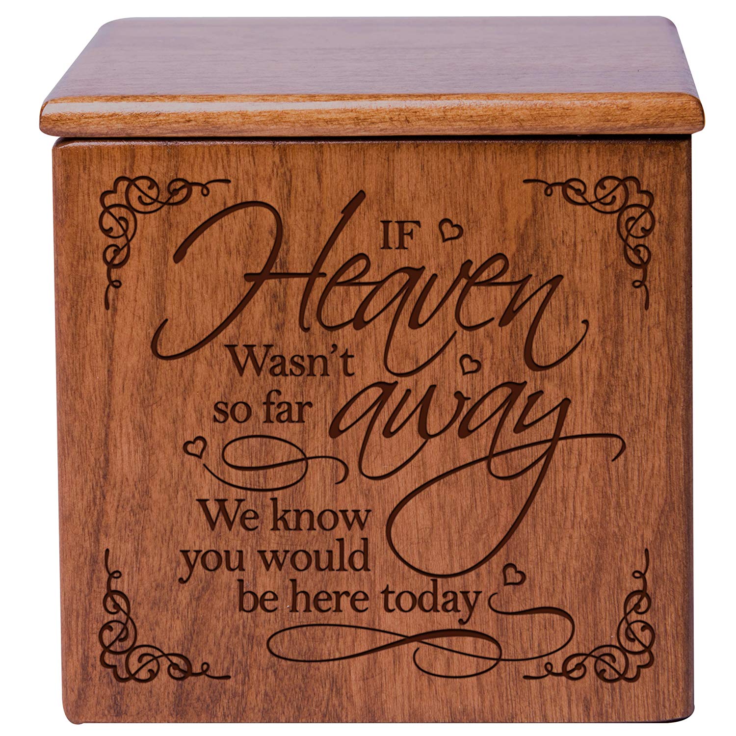 Human Or Pet Cremation Urn - If Heaven Cherry