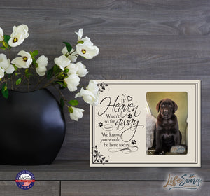 Treasure Your Pet Personalized Memorial Photo Frame In Loving Memory Loss of Pet Keepsake