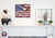 Wooden American Flag Patriotic Veteran Wall Sign Gift - God Bless