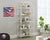 Wooden American Flag Patriotic Veteran Wall Sign Gift Home Of The Free