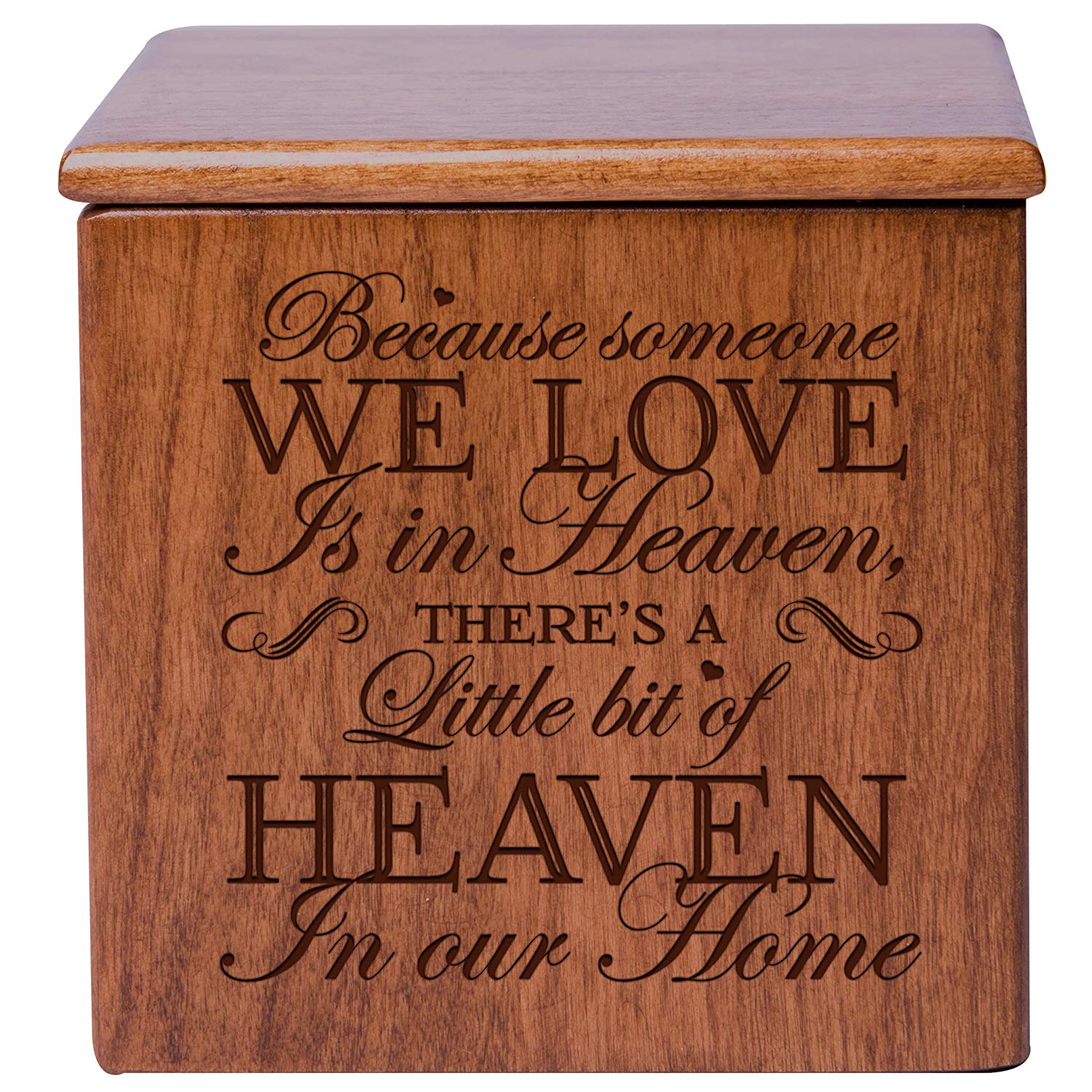 human urn ashes memorial funeral adult child cherry