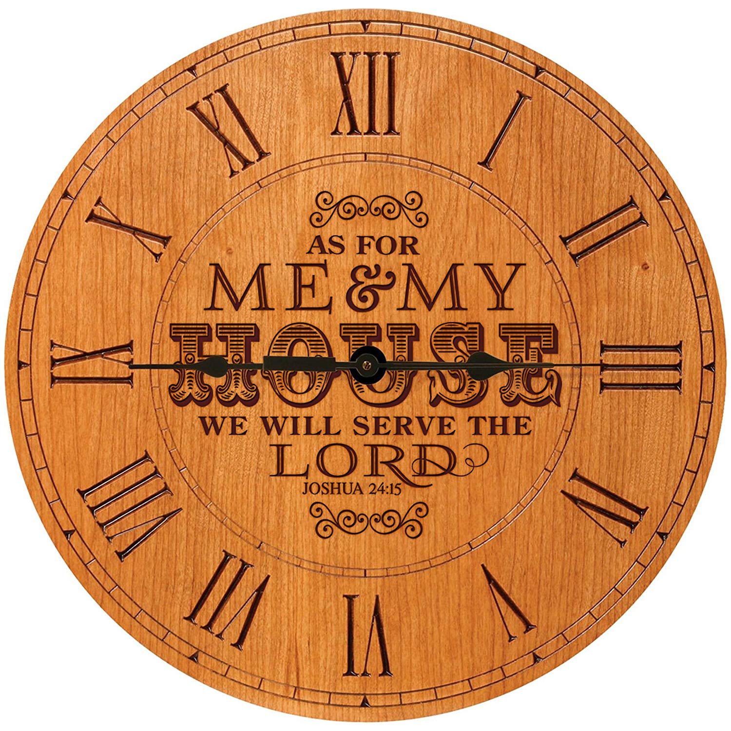 Lifesong Milestones Wooden Engraved Personalized Wedding Anniversary Wall Clock Gift for Couples