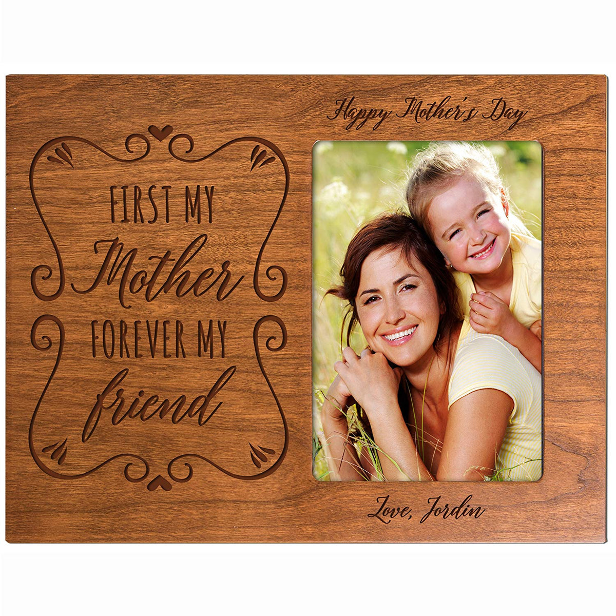 Personalized Happy Mother's Day Photo Frame - First My Mother
