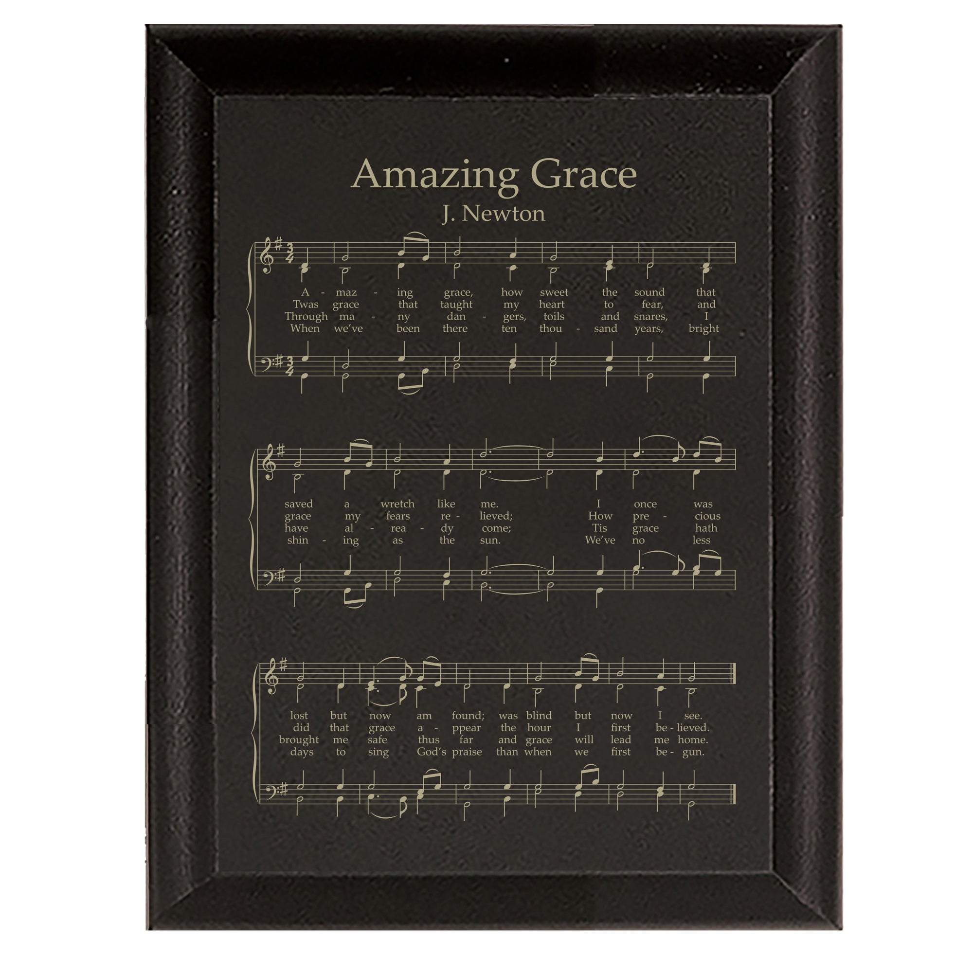Lifesong Milestones Sheet Music Wall Art Plaque Gifts With Heavenly Hymn and Song Lyrics -  9” x 12” Decorative Wooden Hanging Sign