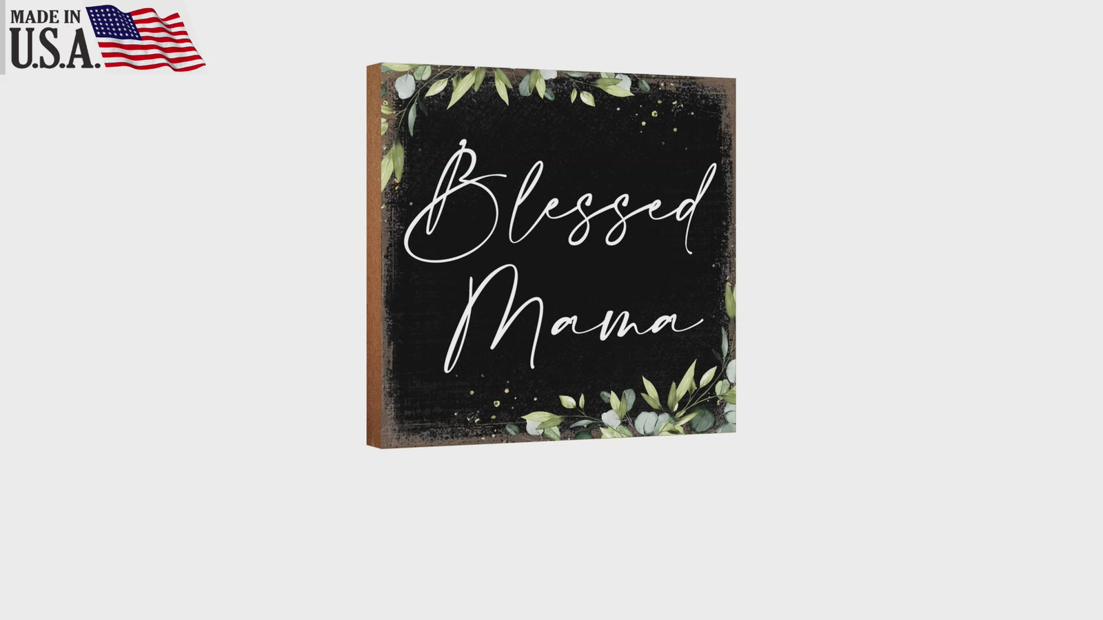 LifeSong Milestones Wooden Shelf Decor and Tabletop Signs Gift for Mother’s Day