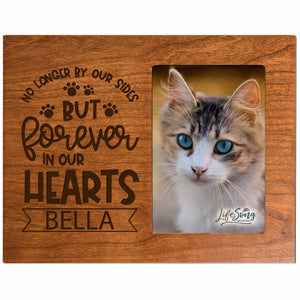 Pet Memorial Picture Frame - No Longer By Our Sides