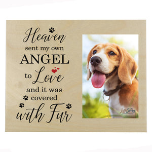 Pet Memorial Photo Wall Plaque Décor - Heaven Sent My Own Angel