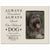 8x10 Ivory Pet Memorial Picture Frame with the phrase "Always Remembered, Always Loved"